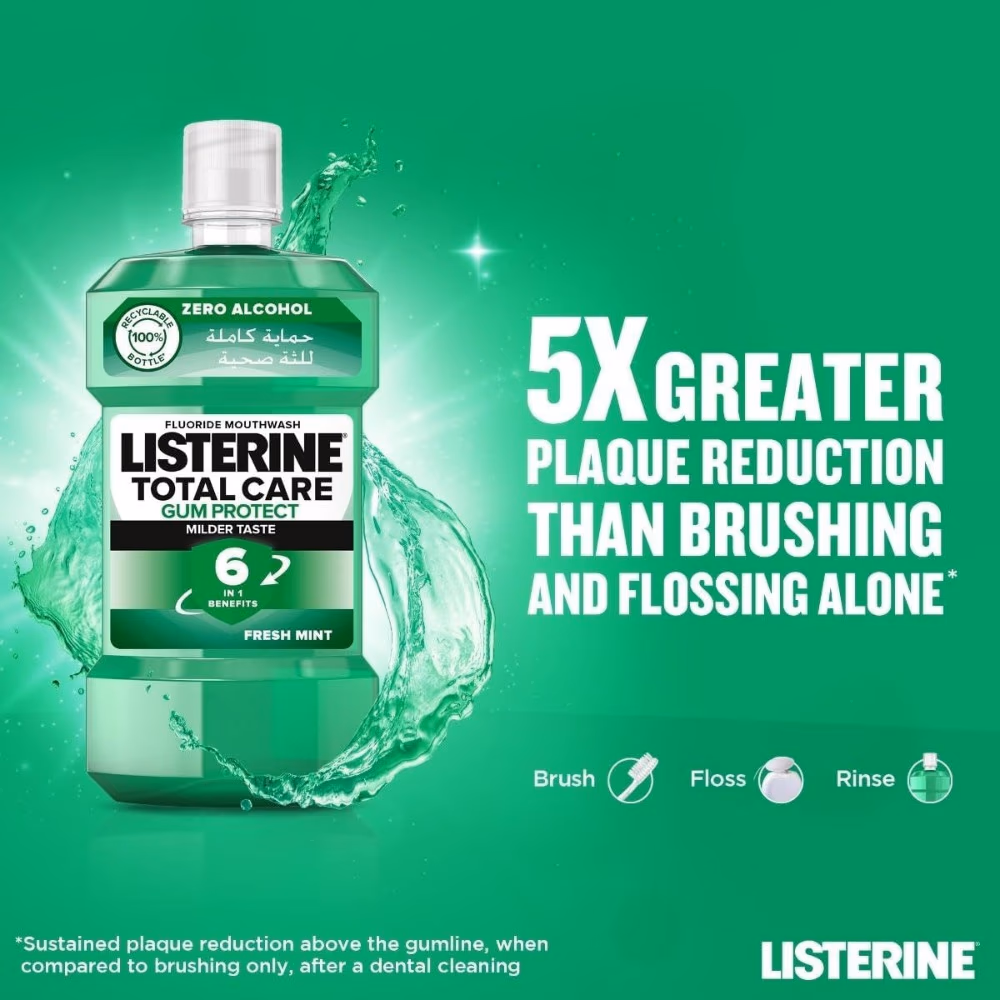 Listerine Total Care Gum Protect Mouthwash 500ml 2