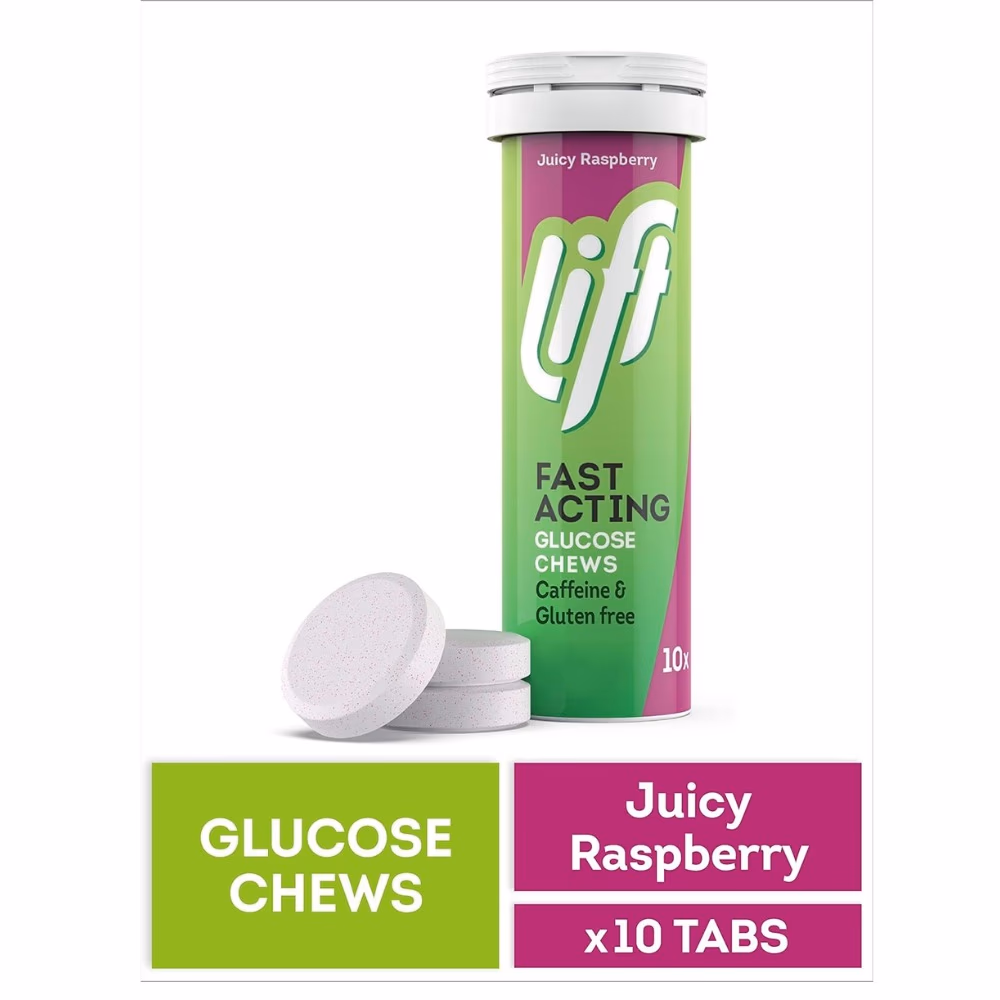 Lift Glucose Chewable Tablets Raspberry Flavour Tube 2