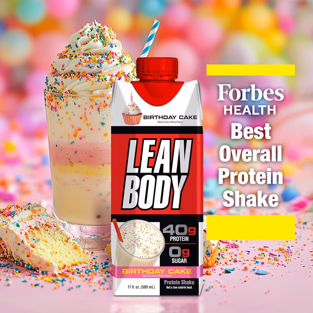 Labrada Lean Body Protein Shake Birthday Cake 500ml – High-Protein Muscle Support 2