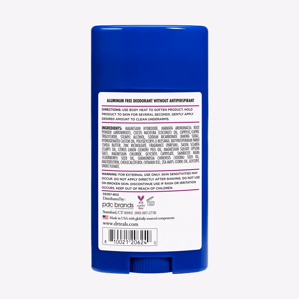 Dr. Teal's Aluminum-Free Deo Elderberry & Vitamin D 75G 2