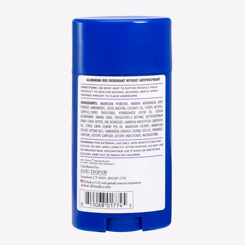 Dr. Teal's Aluminum-Free Deodorant Lavender 75G 3