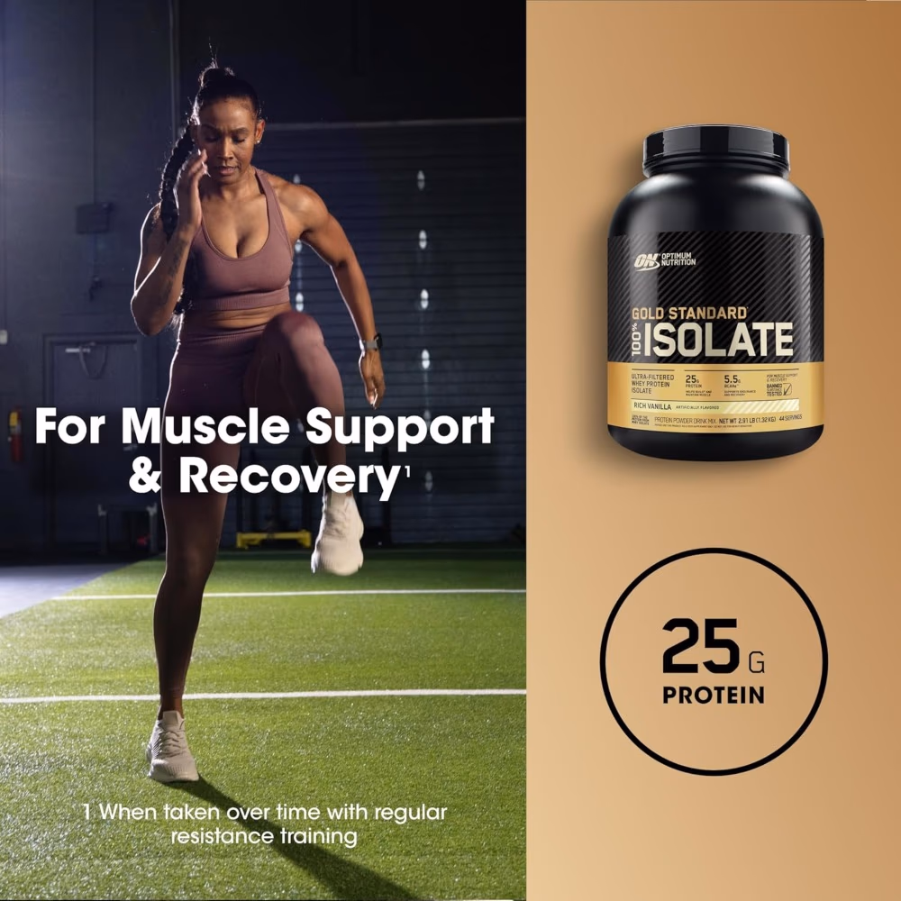 Optimum Nutrition Gold Standard 100% Isolate Rich Vanilla 2.91lb 4