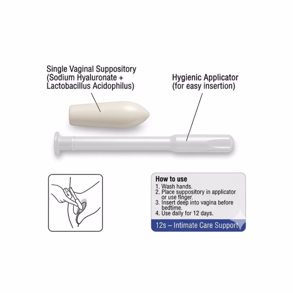 Nagflor Forte 2000mg Vaginal Suppositories 12s – Intimate Care Support 4