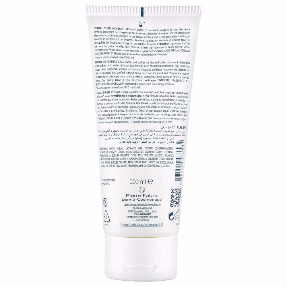 Ducray Kelual DS Foaming Gel Face and Body 200ml 2