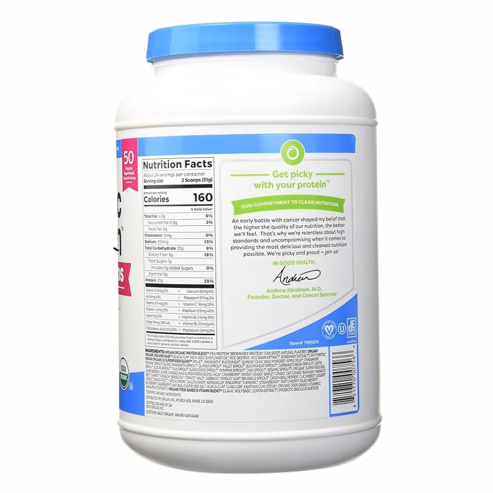 Orgain Organic Protein Superfoods Vanilla Bean 2.7lb 3