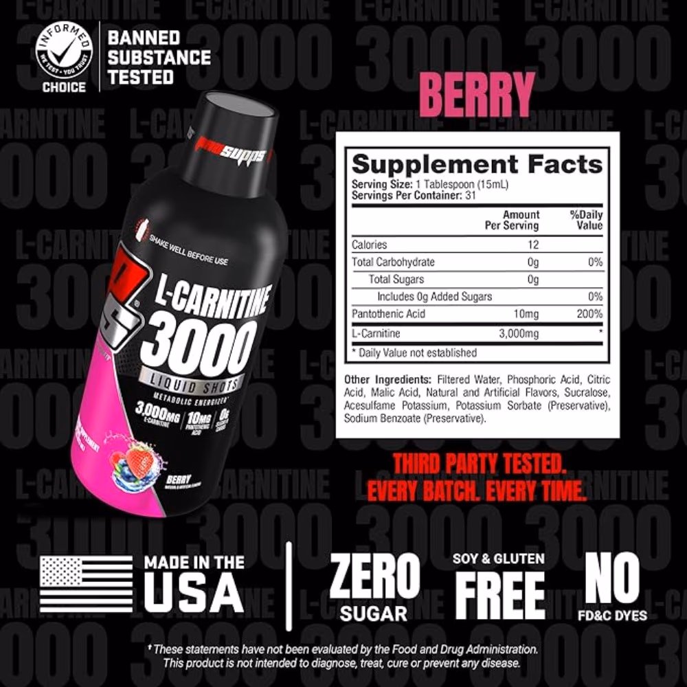 ProSupps L-Carnitine 3000 - 473ml - Berry Flavour 2