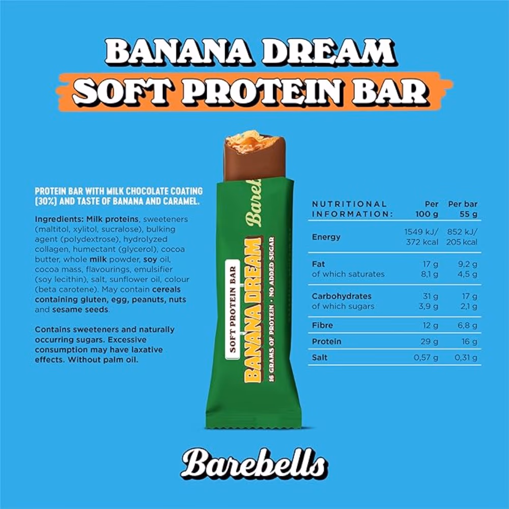 Barebells Protein Bar Banana Dream 55g 2