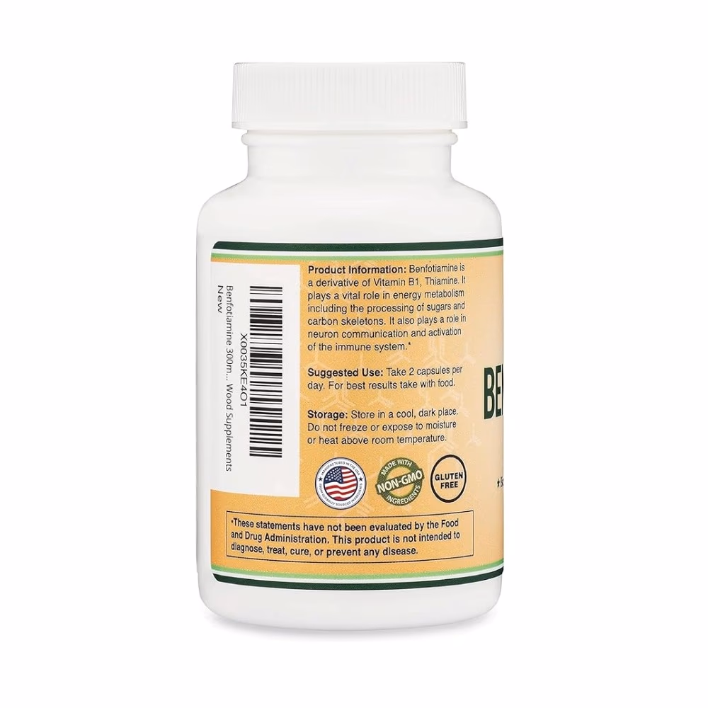 Double Wood Benfotiamine 300mg Capsule 120s 2