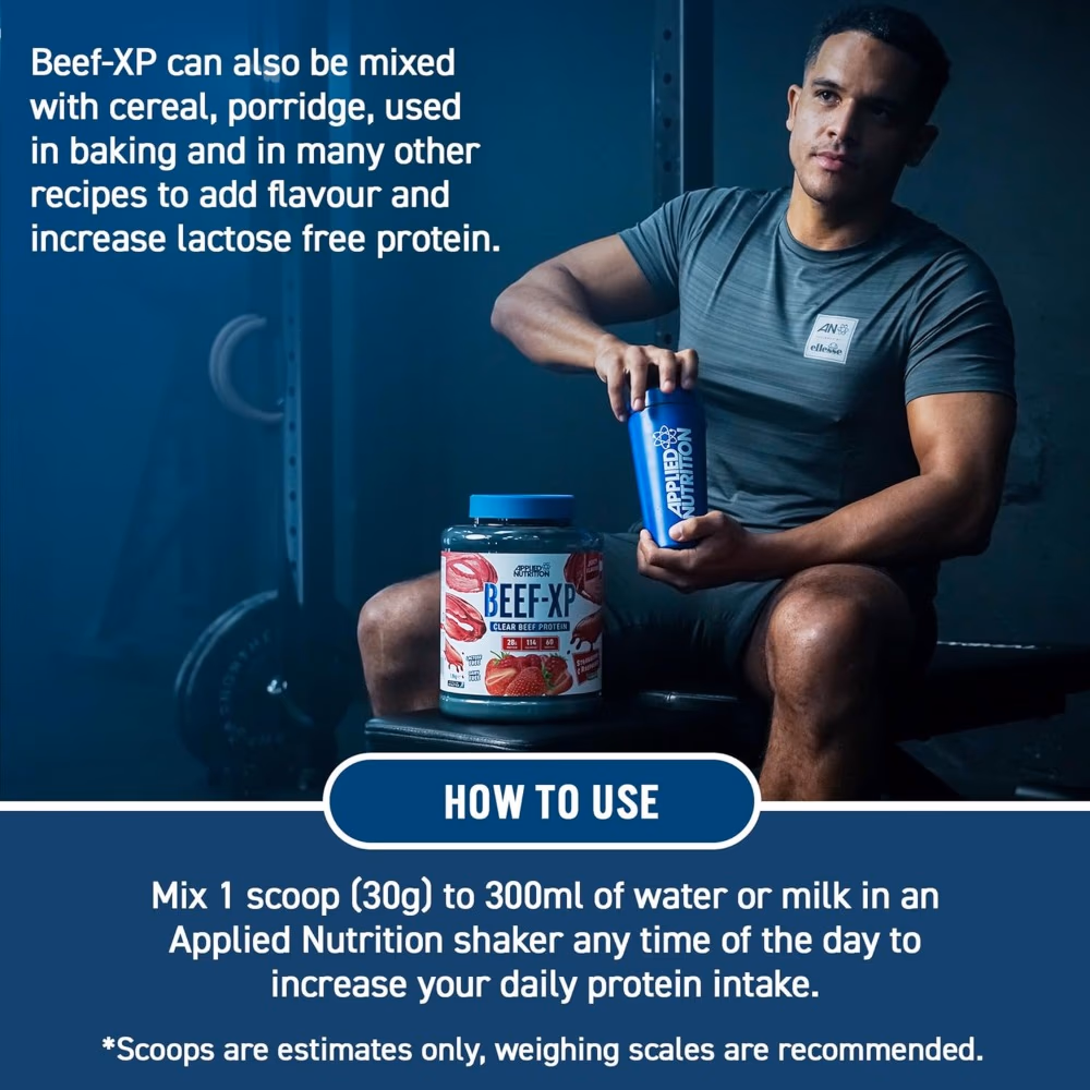 Applied Nutrition Beef-XP Clear Beef Protein Blue Raspberry Flavor 1.8kg  4