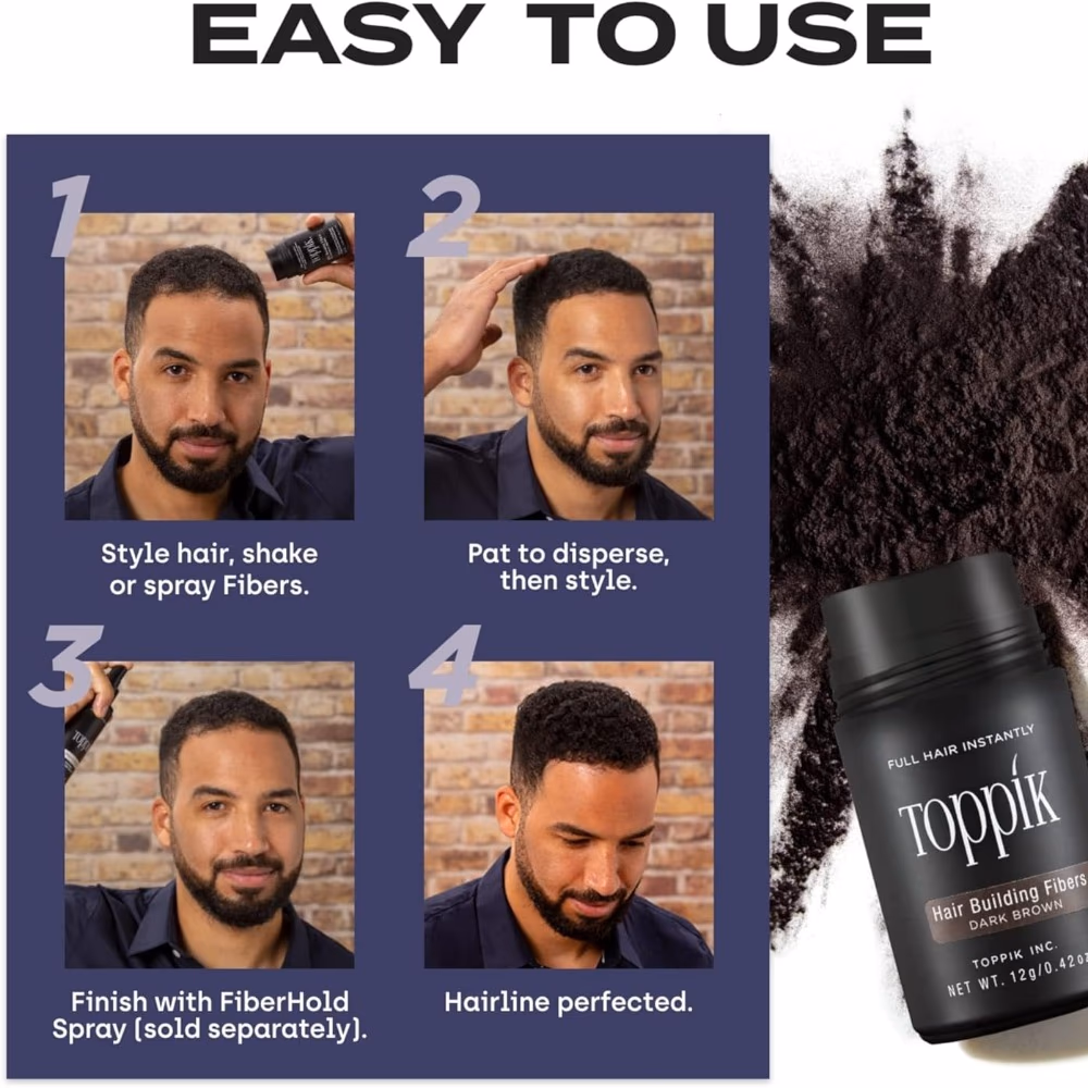 Toppik Hair Building Fibers - Black 12g 2