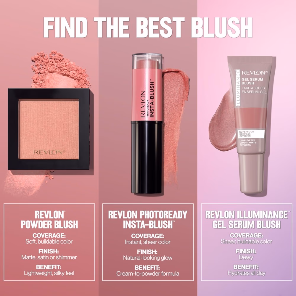 Revlon Powder Blush 003 - Mauvelous Silky, blendable blush in a soft mauve shade for a natural, radiant flush. 4