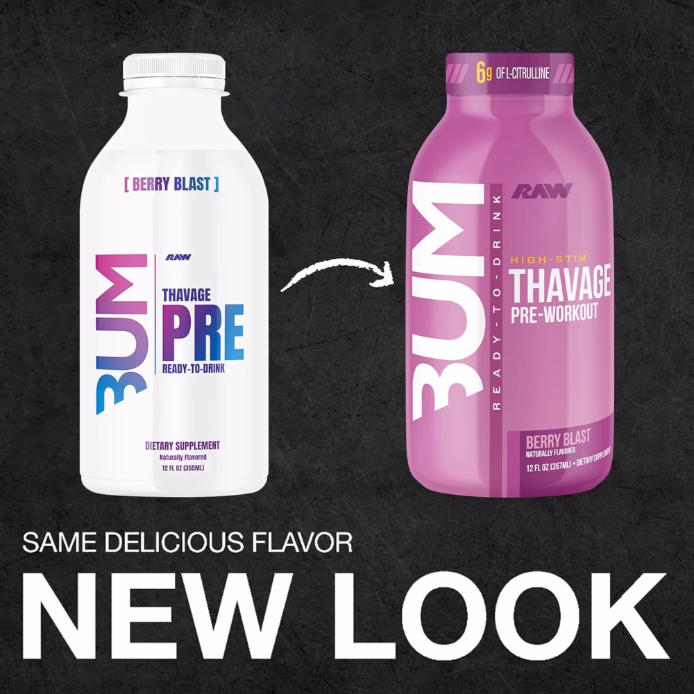 Raw Thavage Pre-Workout Champion Mentality 355ml 2