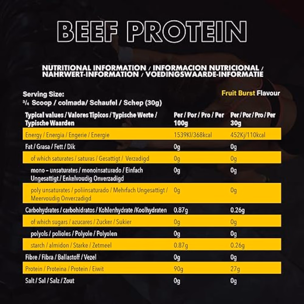 NXT Beef Protein Isolate Fruit Burst 1.8 Kg 4
