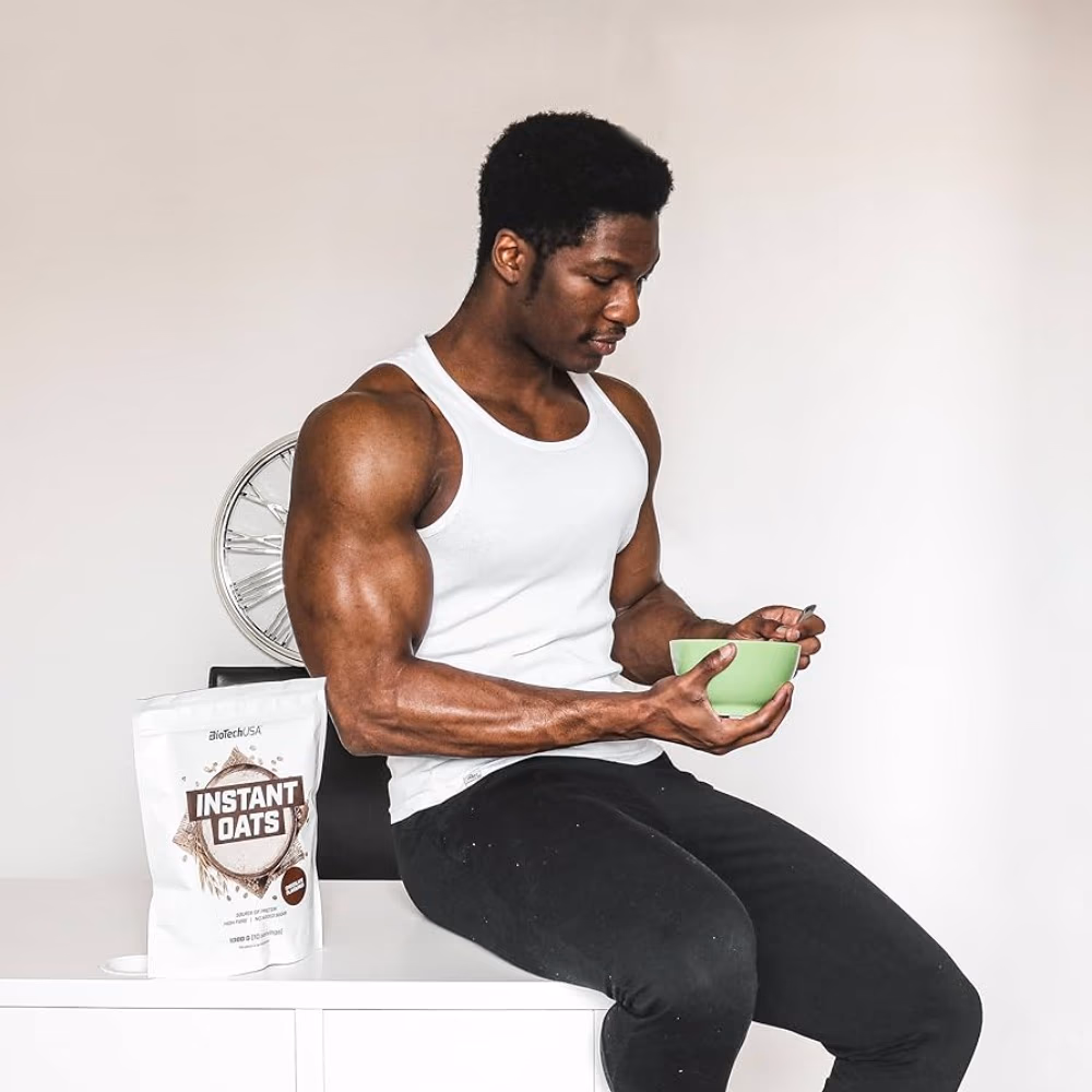 BioTechUSA Instant Oats Hazelnut 1000g – Flavoured Oatmeal Powder 4