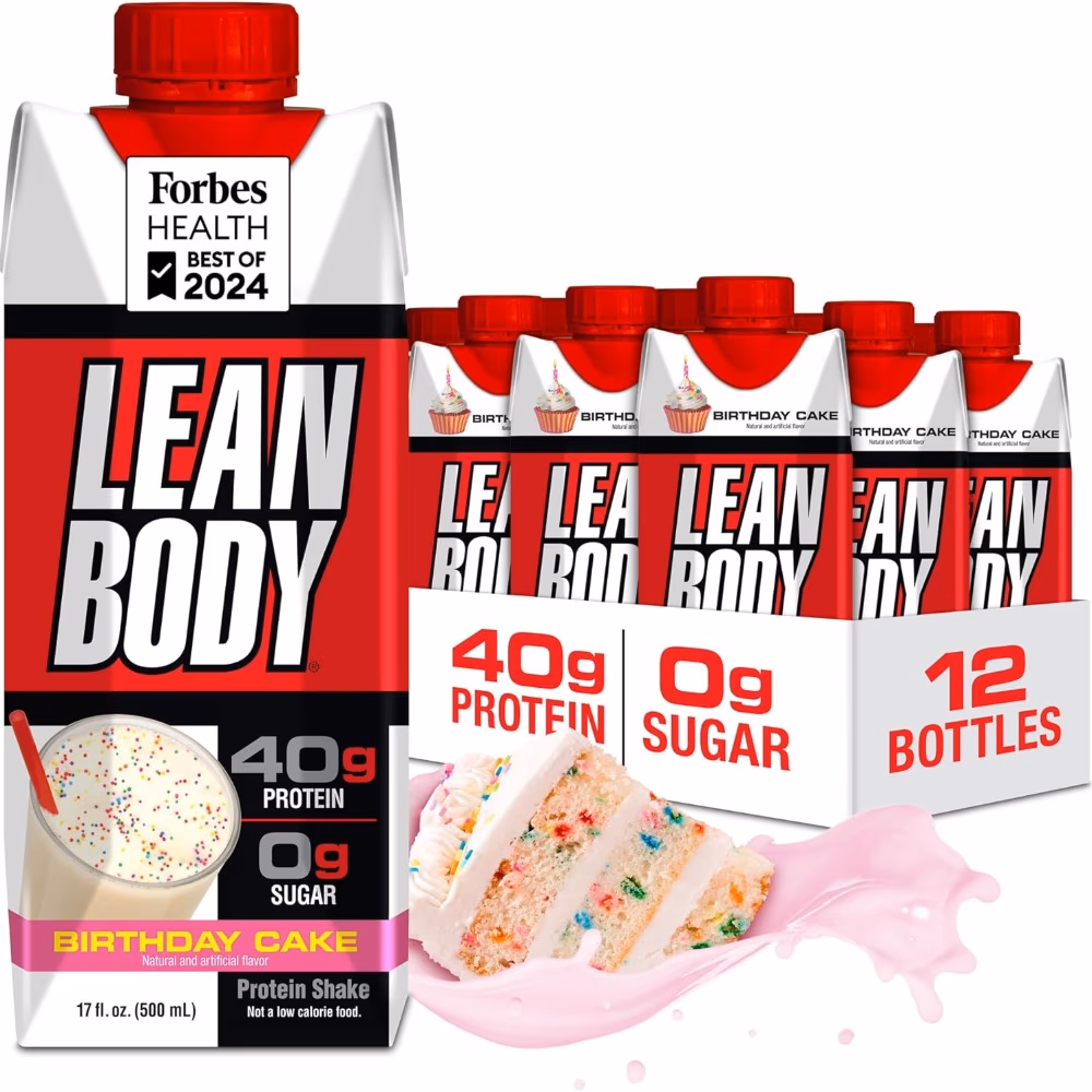 Labrada Lean Body Protein Shake Birthday Cake 500ml – High-Protein Muscle Support 5