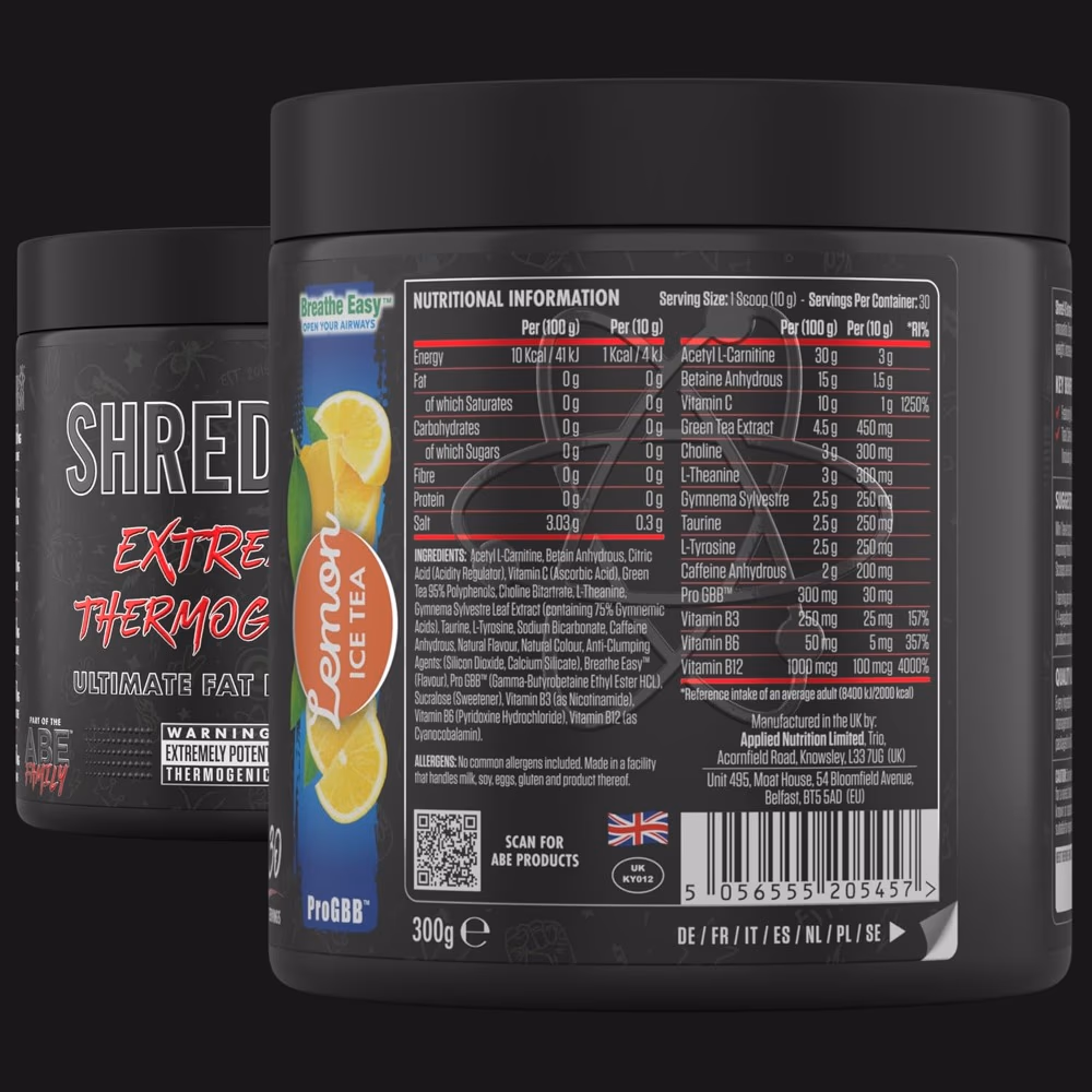 Applied Nutrition Shred X Powder – Lemon Ice Tea Flavor – 300 g 3