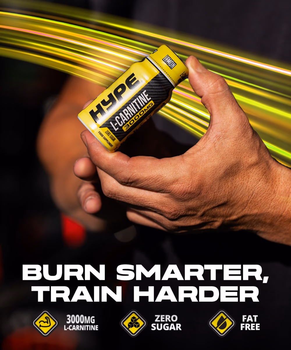 Hype L-Carnitine 3000mg Shot Lemon 60ml 3