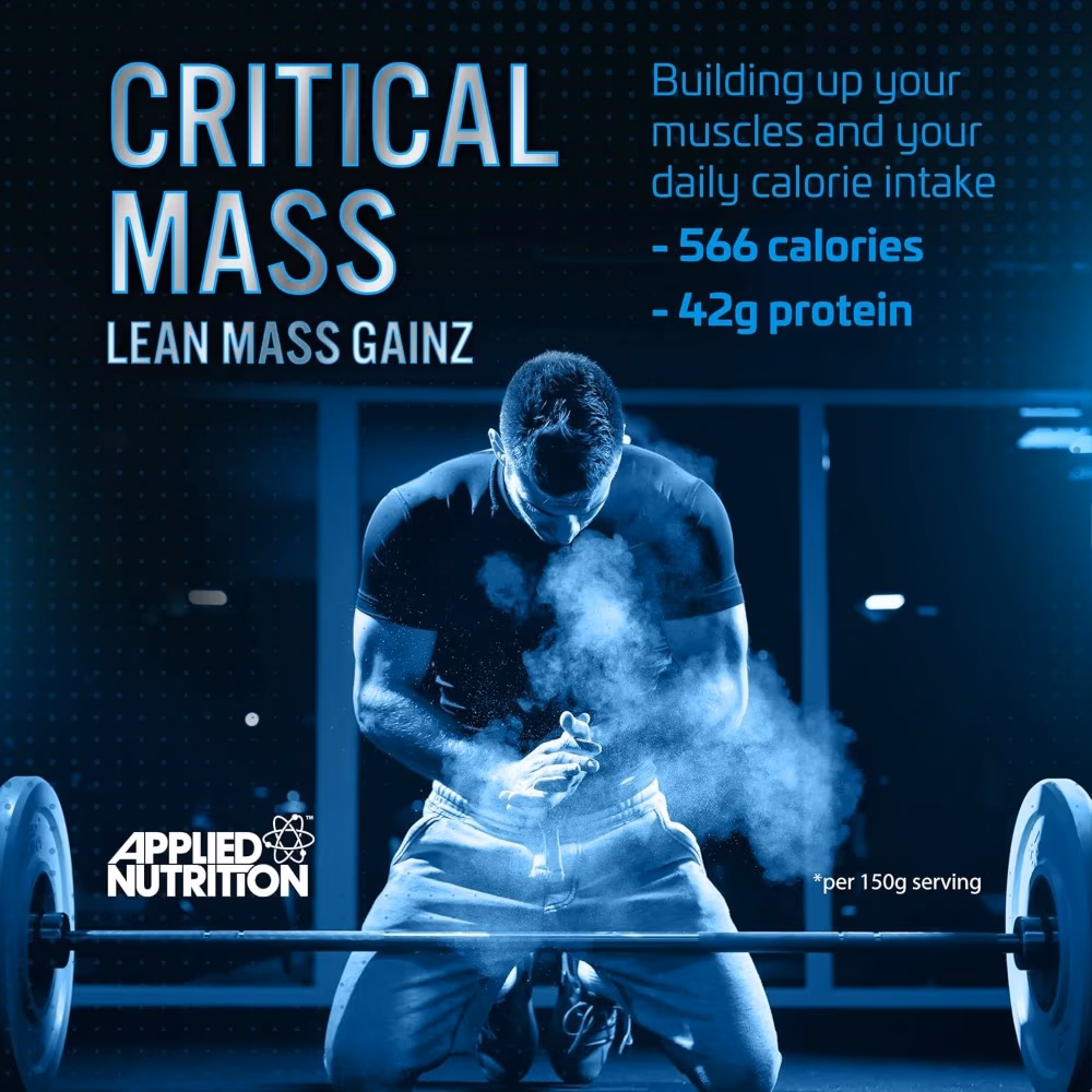 Applied Nutrition Critical Mass Lean Mass Gainer 6kg– High-Protein, Chocolate Flavour Calorie-Dense for Lean Muscle Growth 2