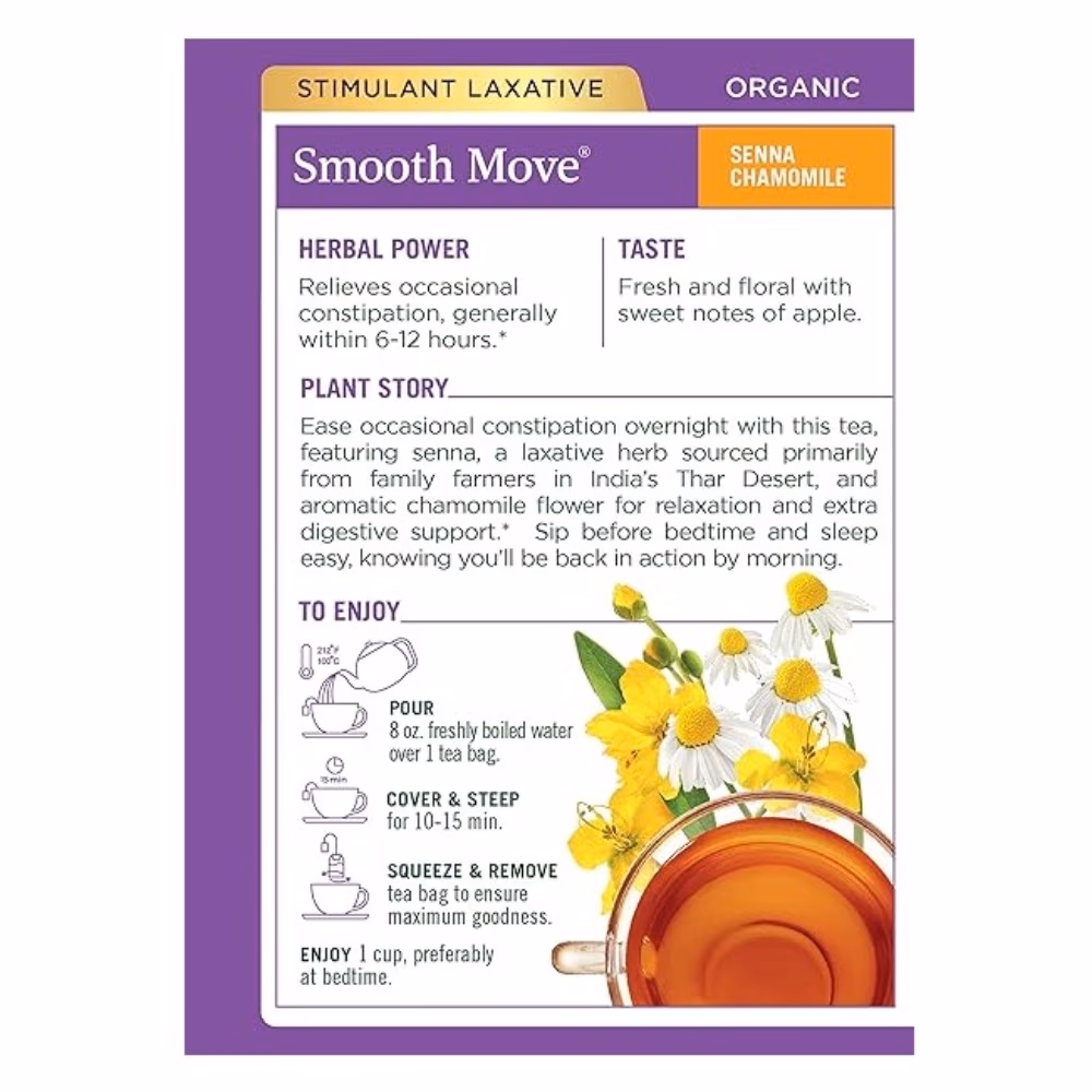 Traditional Organic Senna Chammomile Tea Bags 16s 4
