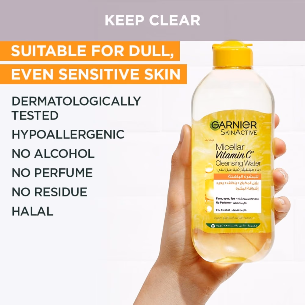 Garnier Micellar Vitamin C Cleansing Water 400ml 4