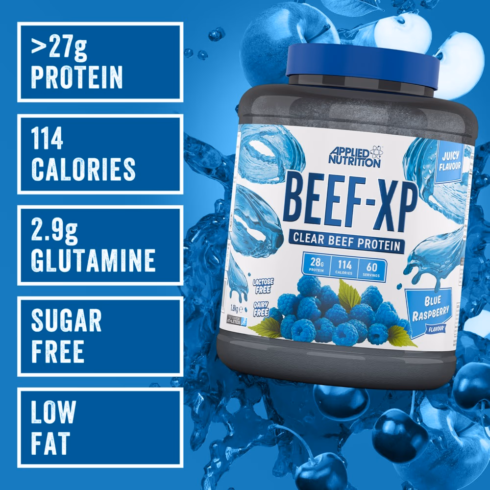 Applied Nutrition Beef-XP Clear Beef Protein Blue Raspberry Flavor 1.8kg  2