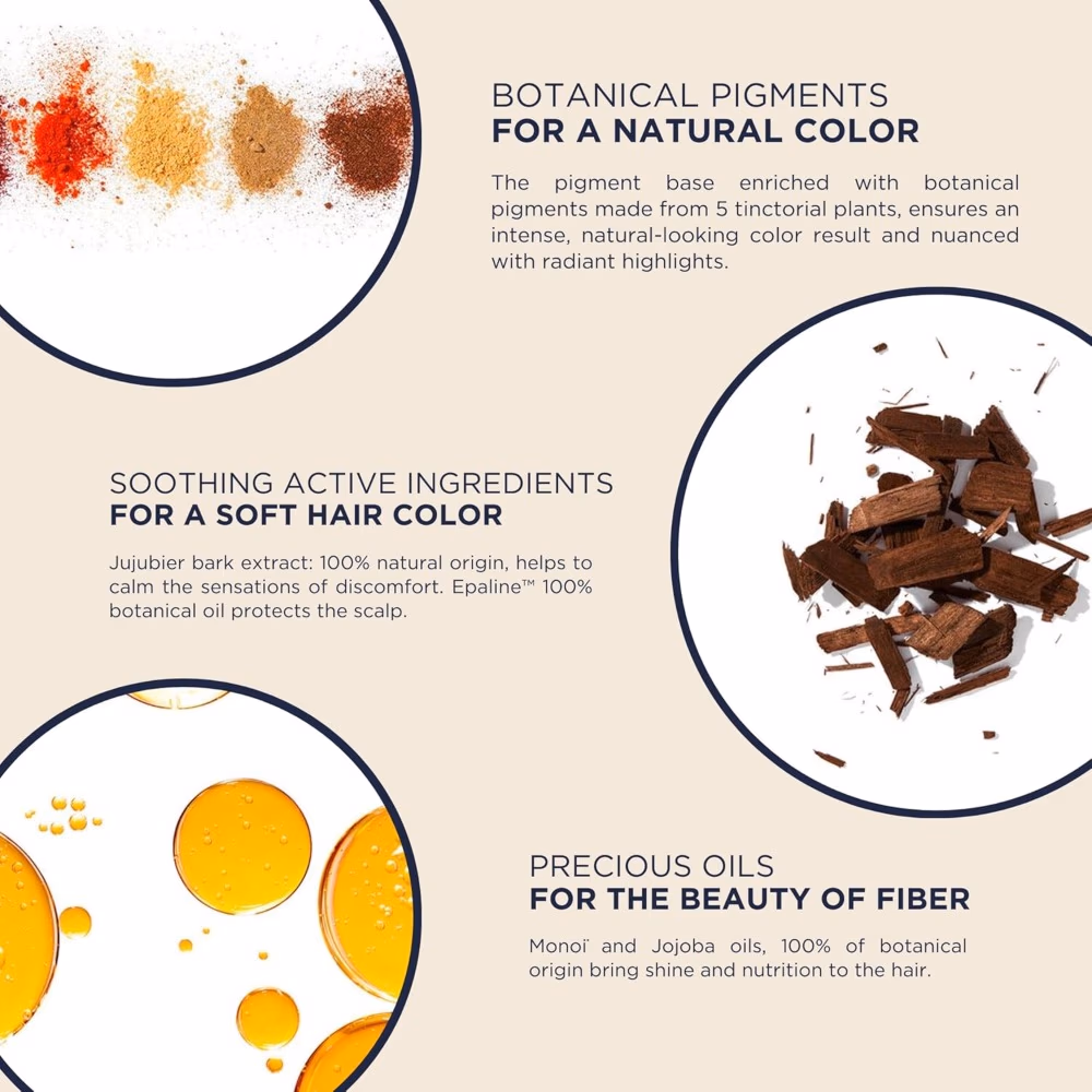 Phyto Color Permanent Hair Color 5.3 Light Golden Brown Kit | Nourishing Ammonia-Free Formula with Botanical Extracts | Radiant, Long-Lasting Color 2