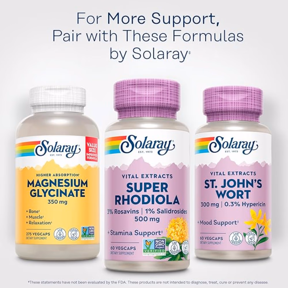 Solaray Super Rhodiola 60 Capsules 4
