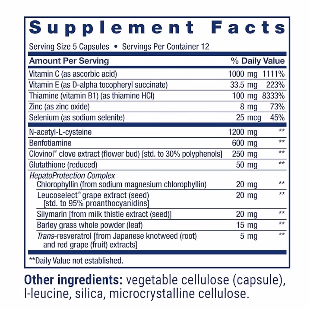 Life Extension Anti- Alcohol Complex 60 Capsules 5