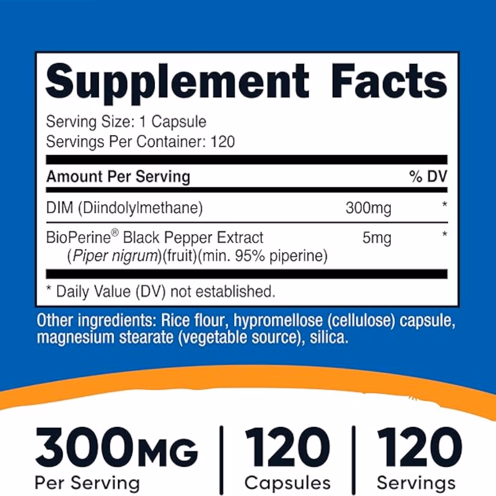 Nutricost DIM 120 Capsules 4