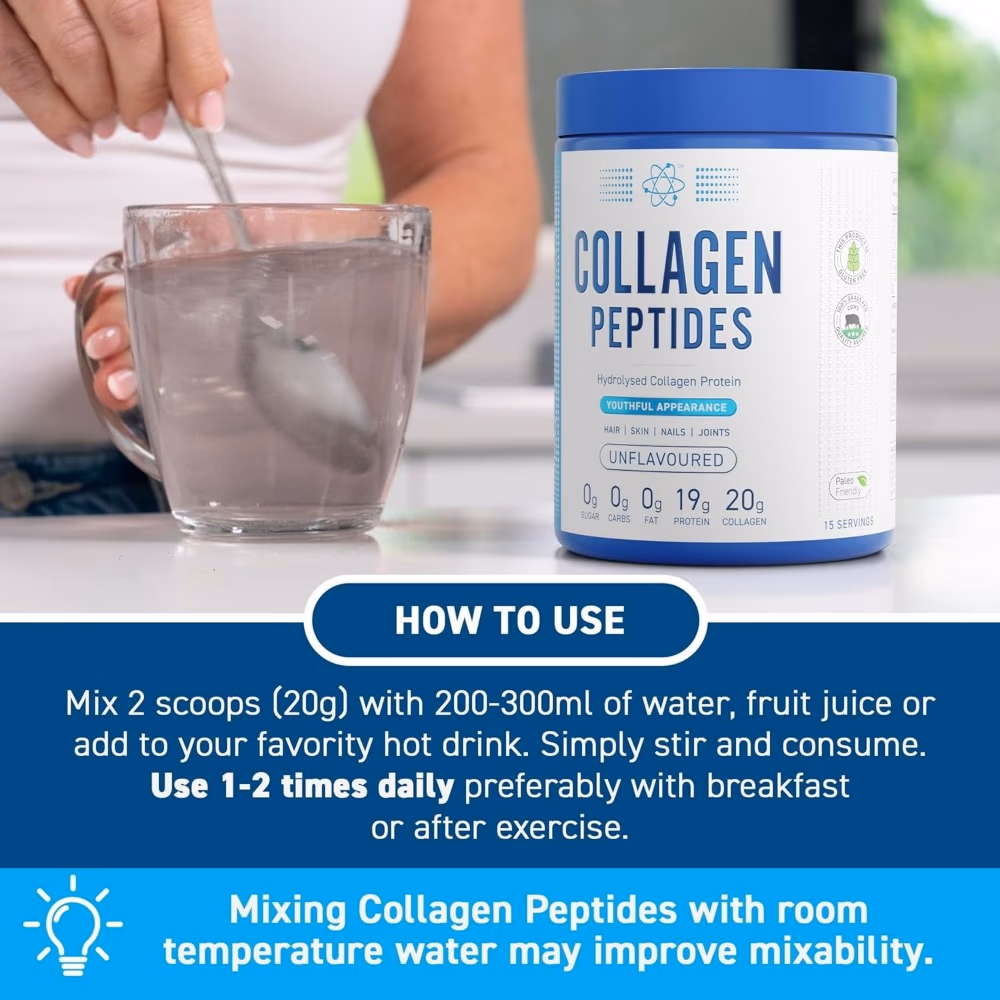 Applied Nutrition Collagen Peptides Unflavoured 300g 3