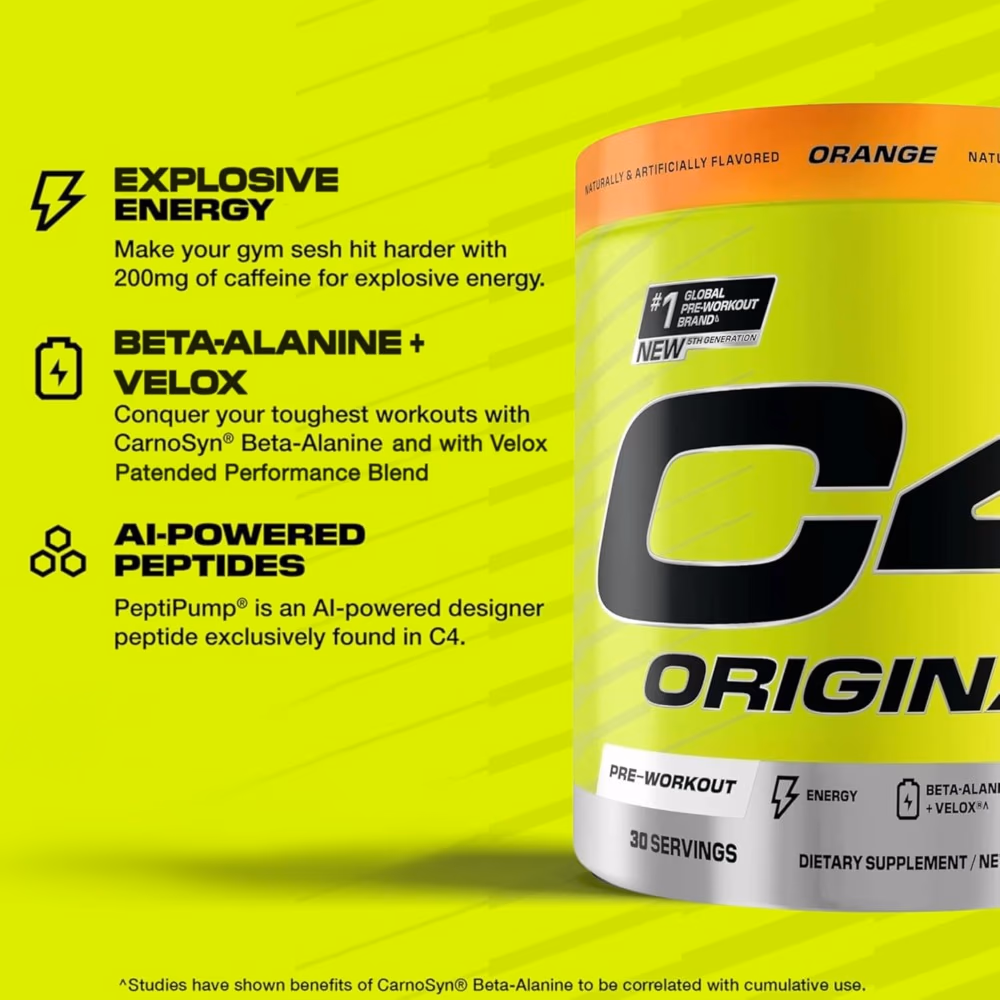 Cellucor C4 Original Orange 50 Servings – Pre-Workout Supplement 2