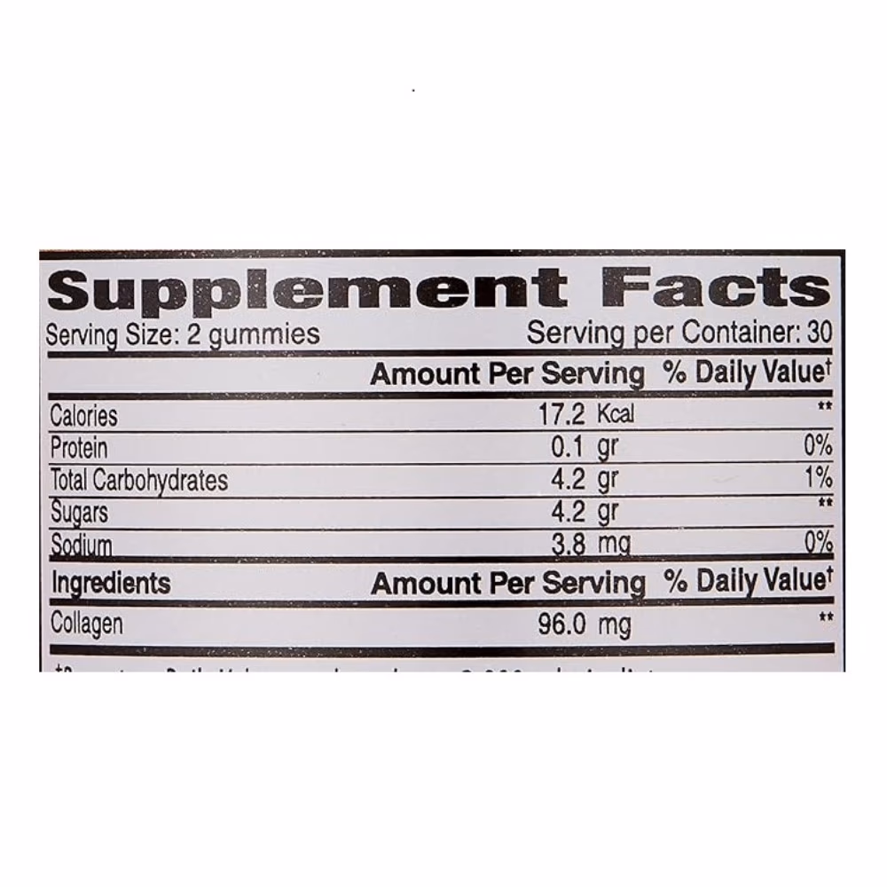 The Gummies Adult Collagen Tropical Fruit Flavour 60 Gummies 2