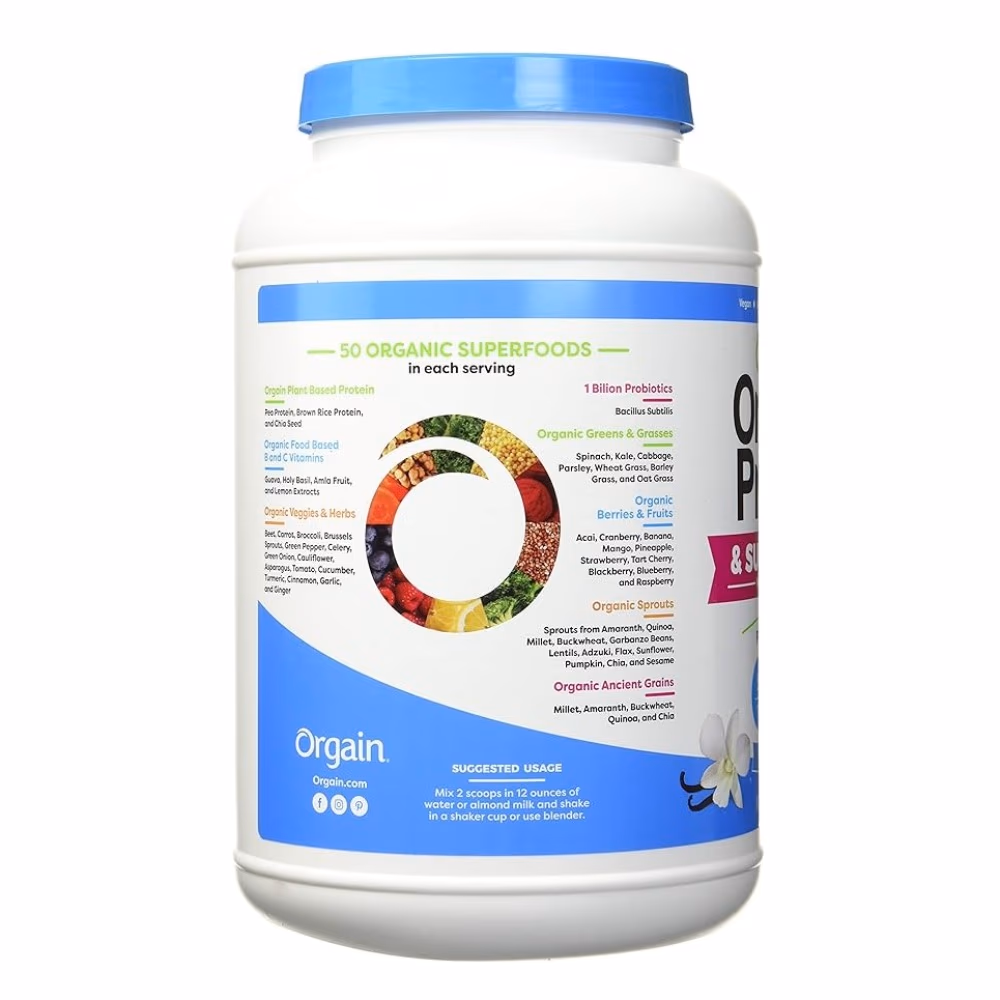 Orgain Organic Protein Superfoods Vanilla Bean 2.7lb 2