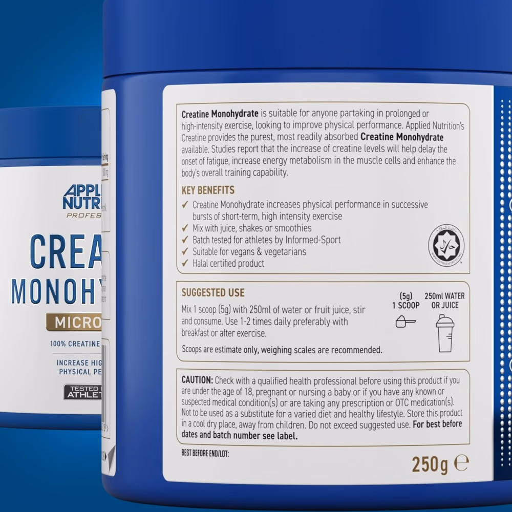 Applied Nutrition Creatine Monohydrate Powder 250gm 3