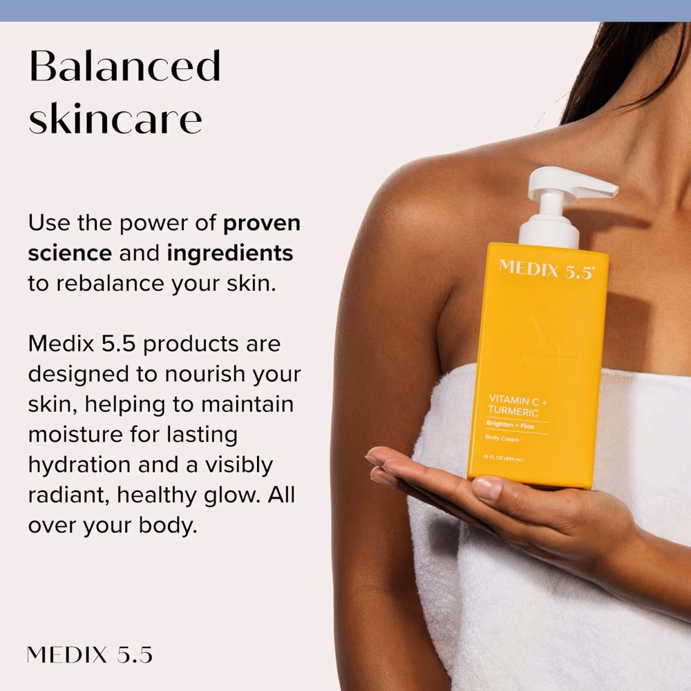 Medix 5.5 Vitamin C + Turmeric Body Cream 444ml 4