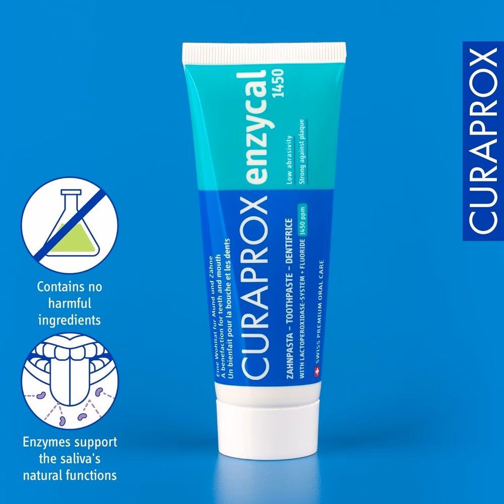 Curaprox Enzycal 1450 Toothpaste 75ml 2