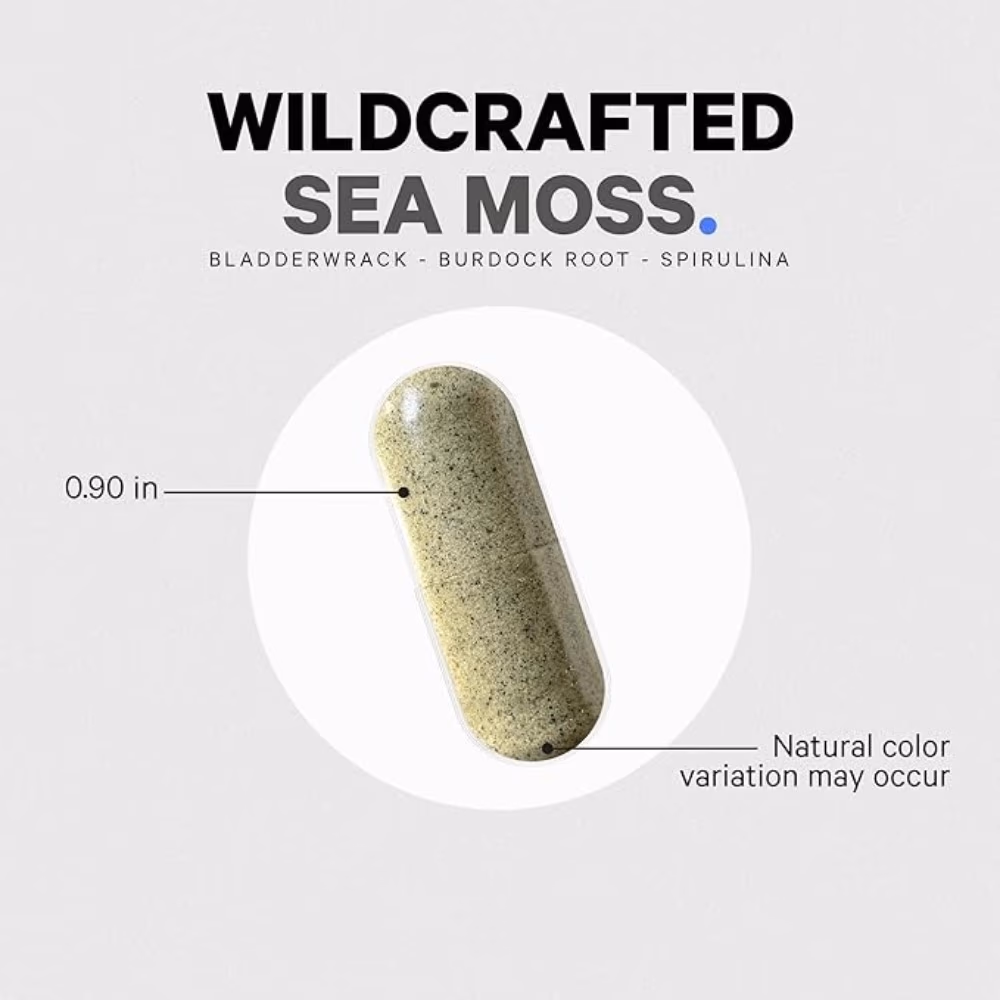 Codeage Sea Moss Wildcrafted Spirulina 120 Capsules 2