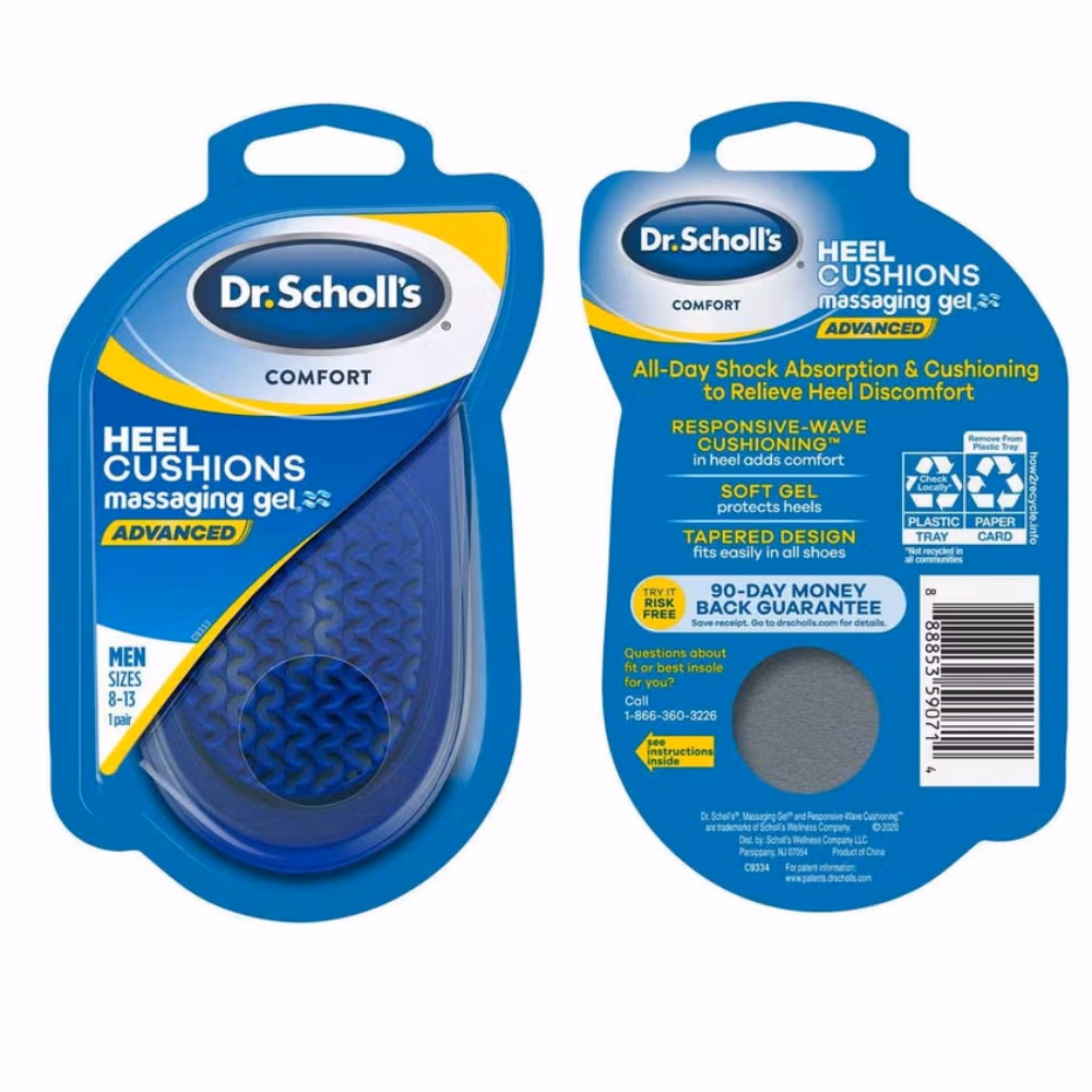 Scholl Comfort Massaging Gel Insoles Women 6-10 2