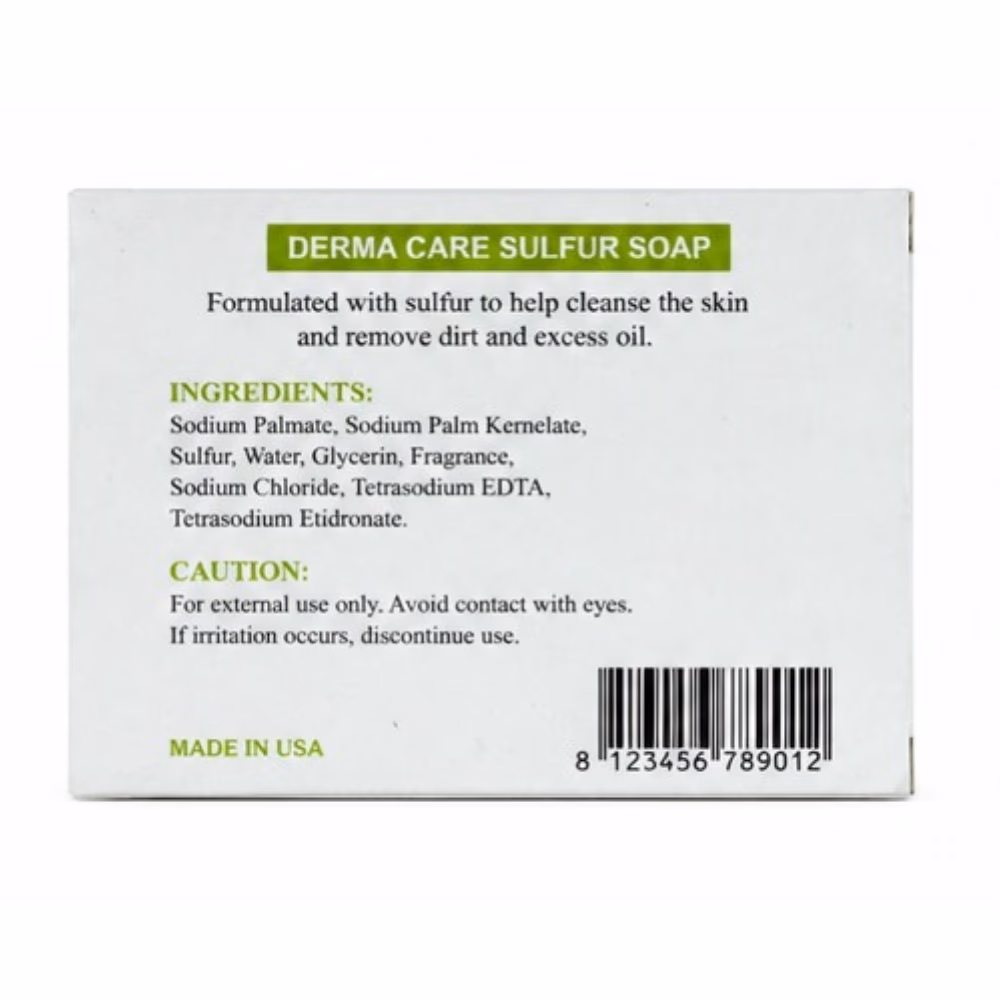 Dermacare Sulfur Soap 100g 3