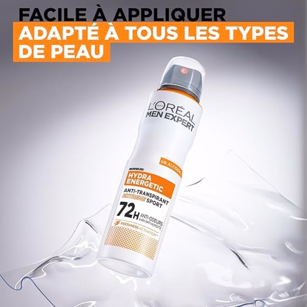 LOreal Men Expert Hydra Energetic Deodorant Spray 250ml 4