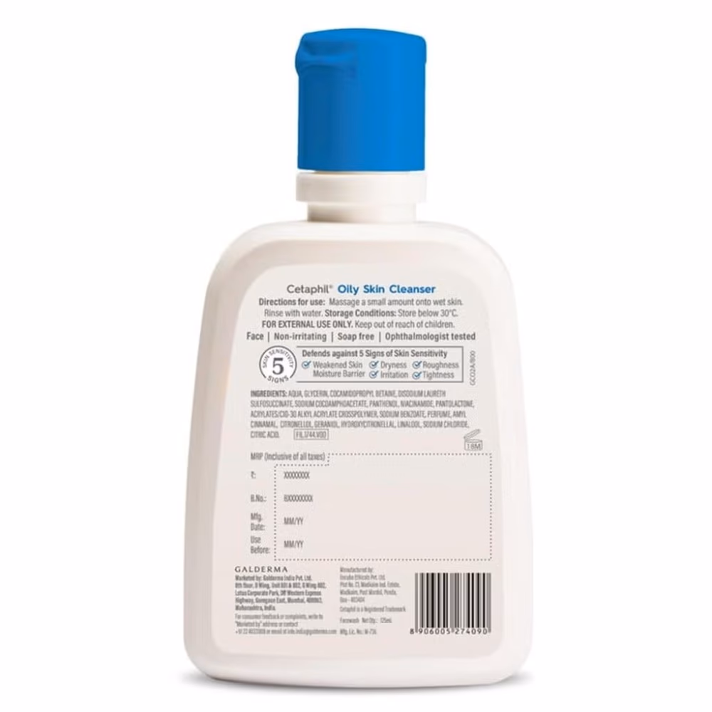 Cetaphil Oily Skin Cleanser 125 ml 4