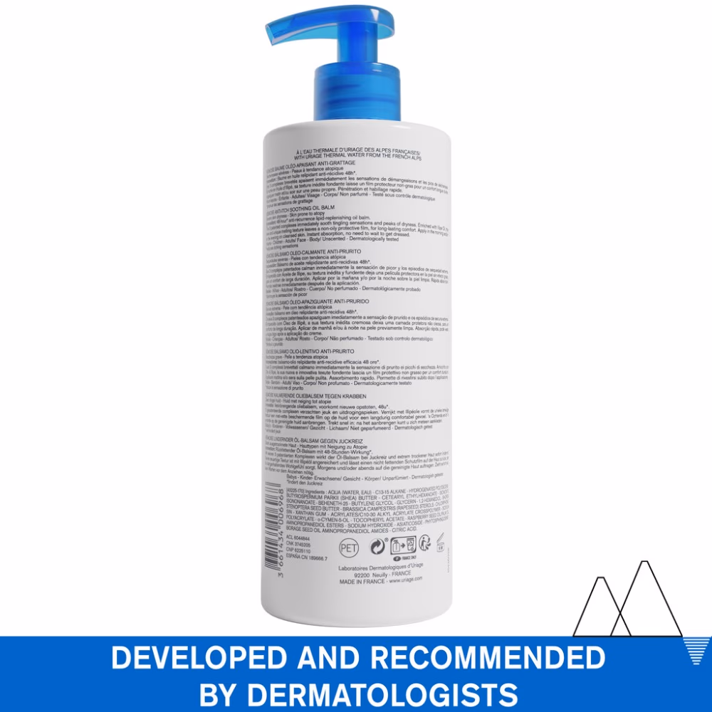 Uriage Xemose Anti Itch Soothing Oil Balm 500ml 3