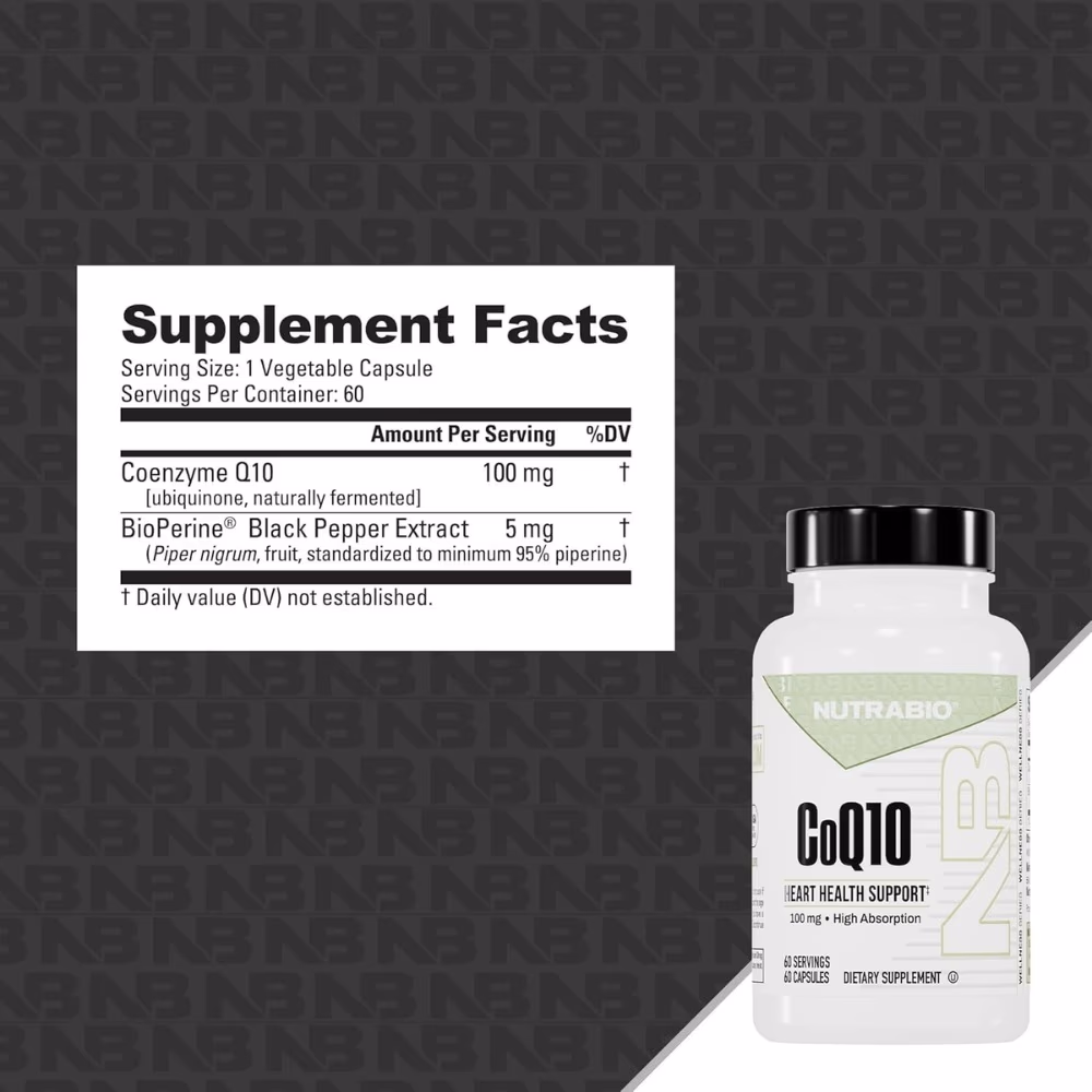 Nutrabio CoQ10 100mg 60 Capsules 2