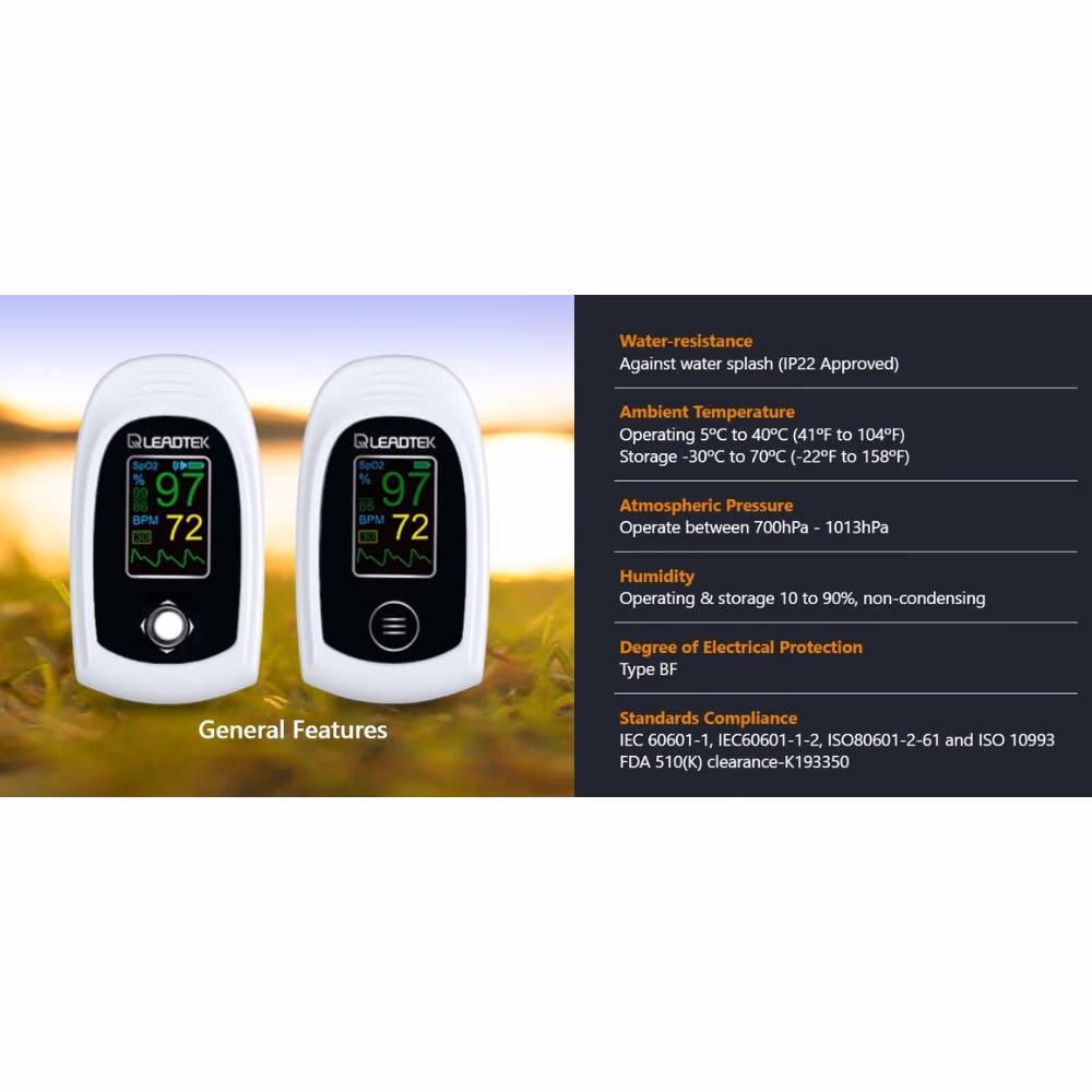 LEADTEK 8D01B Pulse Oximeter 4