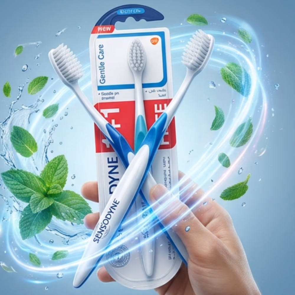 Sensodyne Toothbrush Gentle Care Soft 1 + 1  2