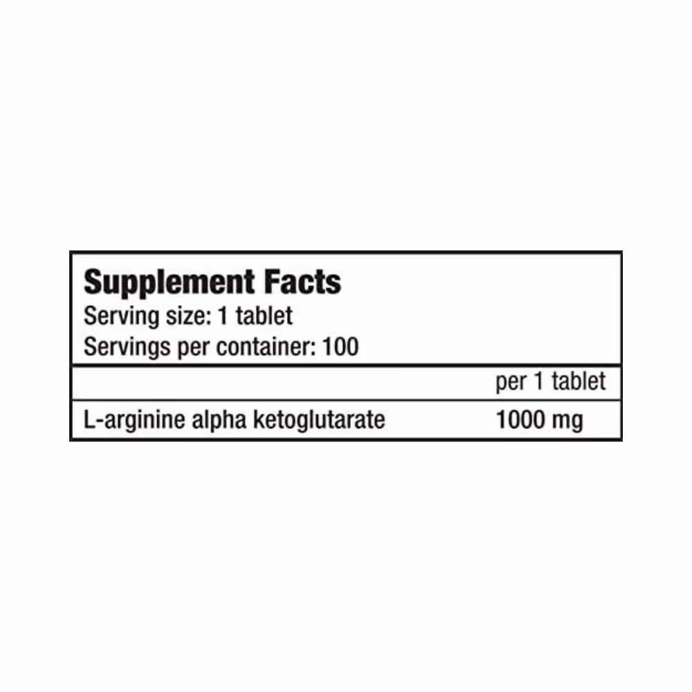 BioTech USA AAKG 1000mg - 100 Tablets 3