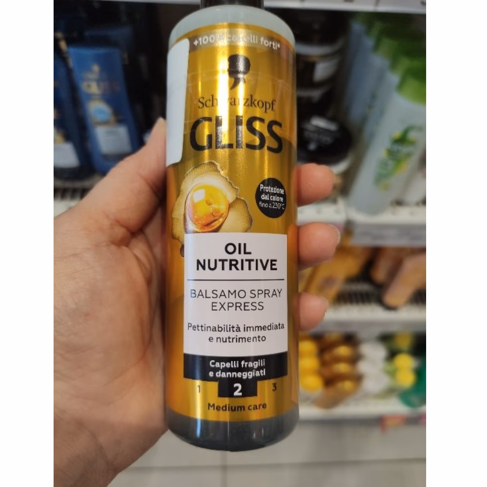 Schwarzkopf Gliss Oil Nutritive Spray Medium 200ml 2