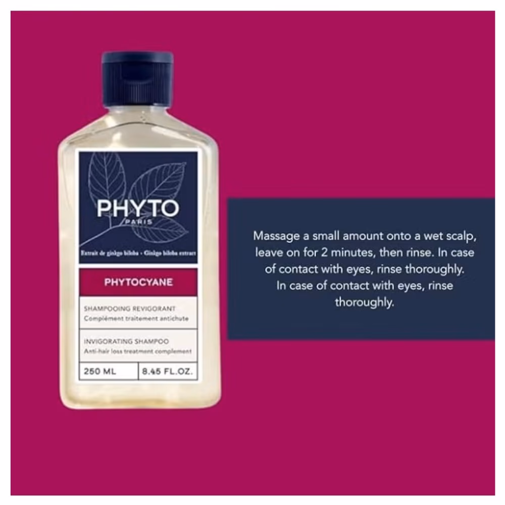 Phyto Phytocyane Invigorating Shampoo 250ml 2