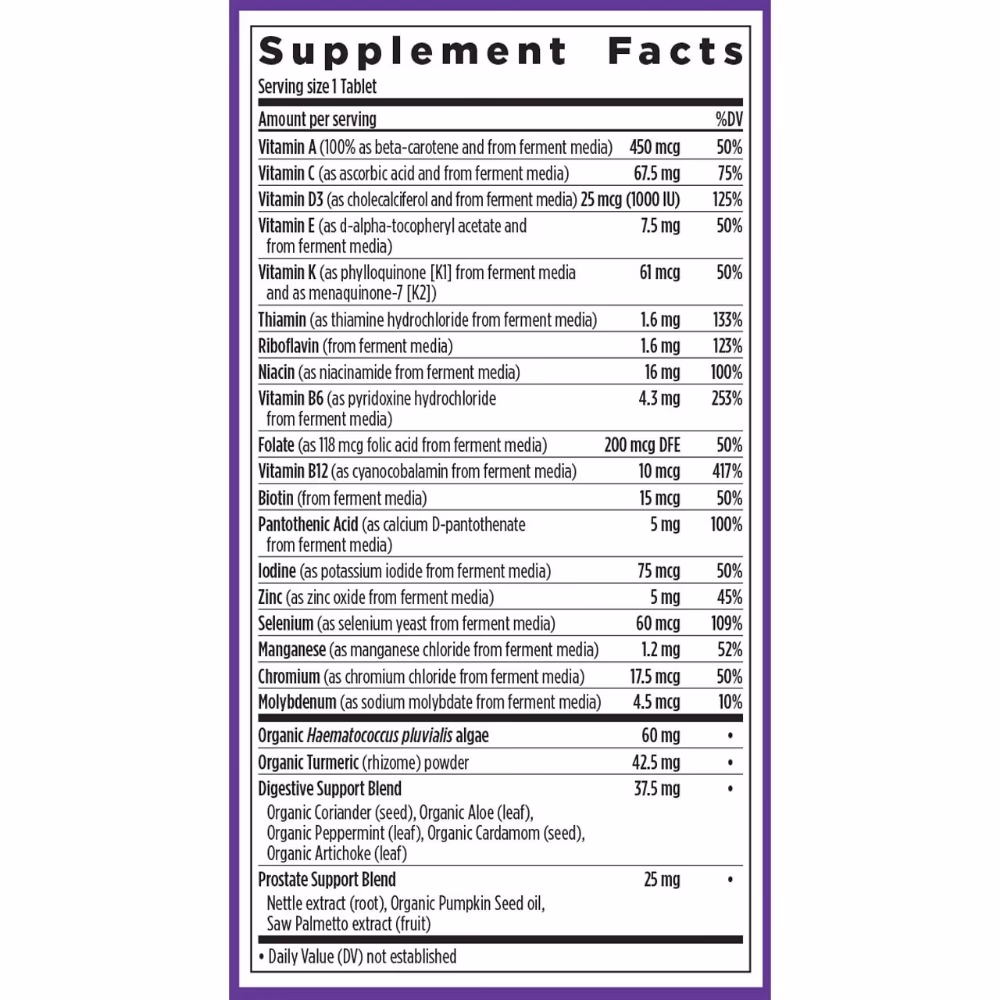 New Chapter Every Man's One Daily 55+ Multivitamin - 72 Tablets 2