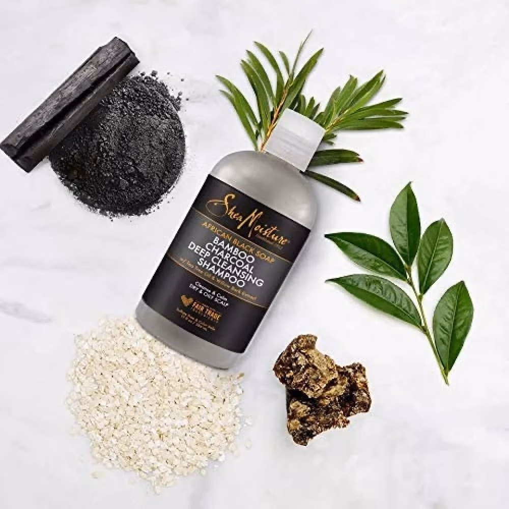 Shea Moisture African Black Soap Bamboo Charcoal Conditioner 384ml 3